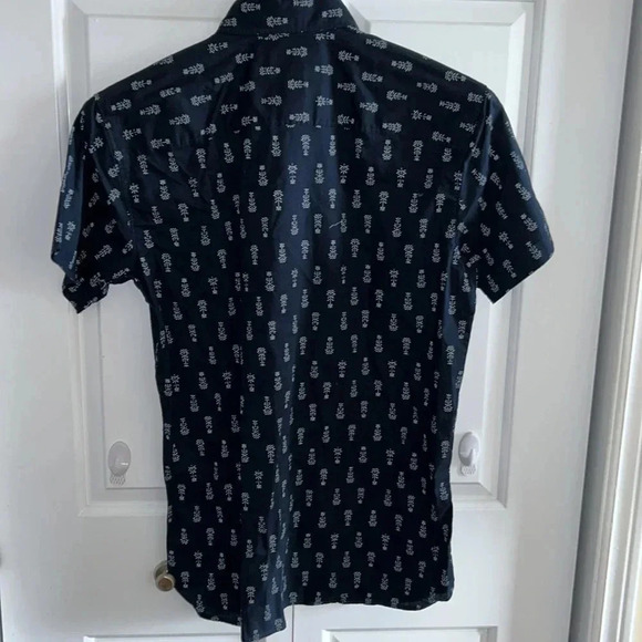 SELECTED HOMME.Men organic cotton,shirt Small & Medium,Blue short sleeve,,reg 75 - Picture 4 of 10